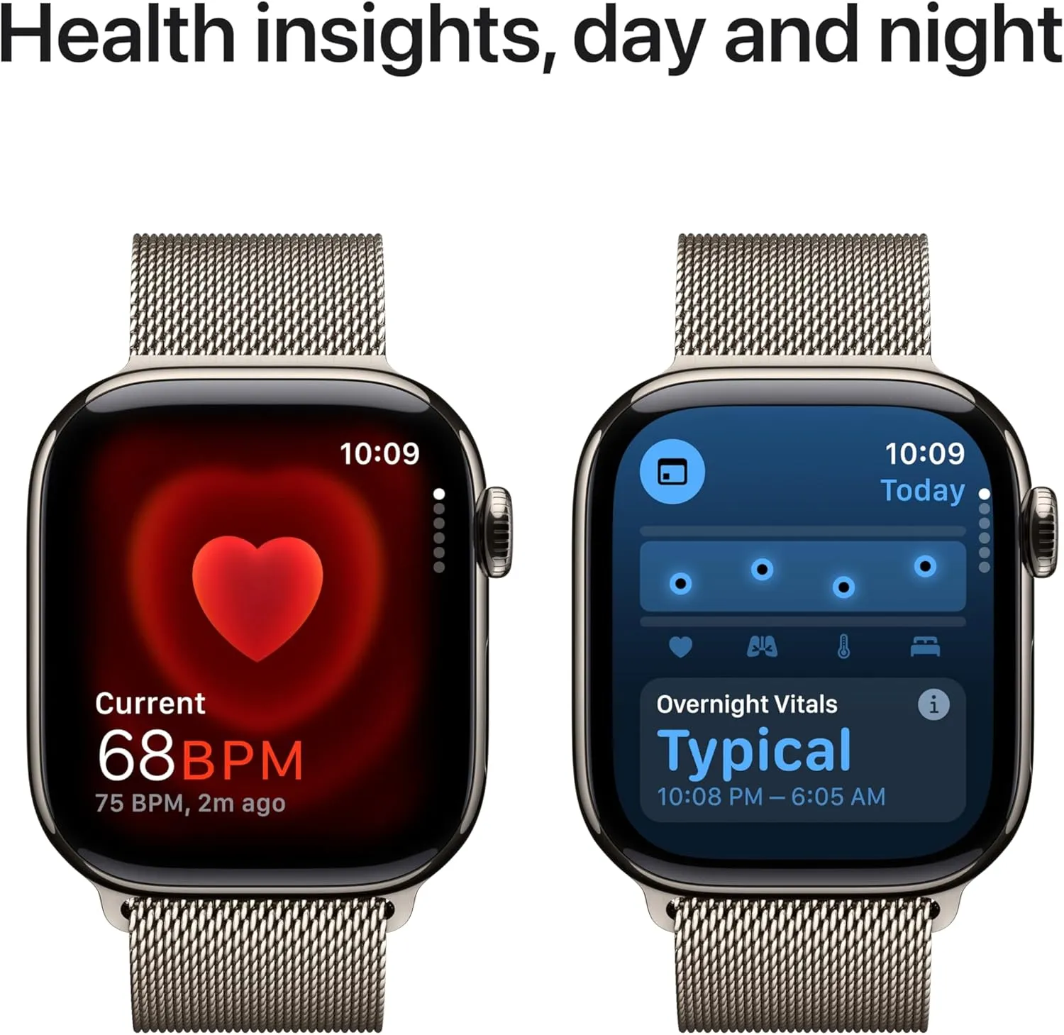 Apple Watch Series 10 [GPS   Cellular 42mm case] Smartwatch with Natural Titanium Case with Natural Milanese Loop. Fitness Tracker, ECG App, Always-On Retina Display, Carbon Neutral