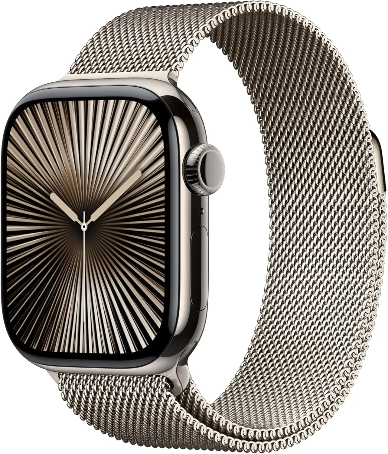 Apple Watch Series 10 [GPS   Cellular 42mm case] Smartwatch with Natural Titanium Case with Natural Milanese Loop. Fitness Tracker, ECG App, Always-On Retina Display, Carbon Neutral