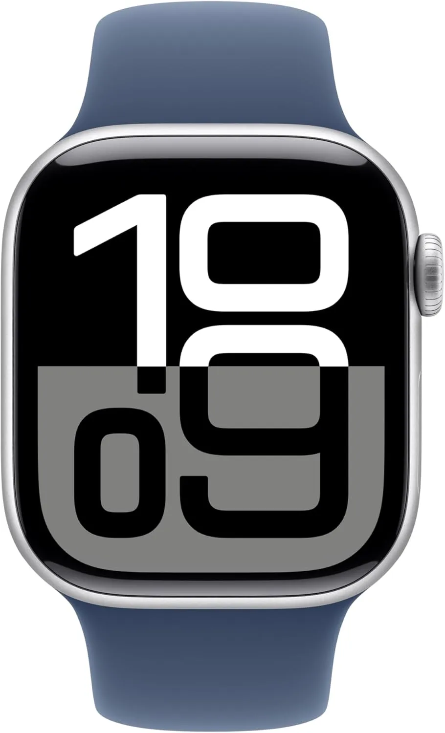 Apple Watch Series 10 [GPS   Cellular 42mm case] Smartwatch with Silver Aluminium Case with Denim Sport Band - S/M. Fitness Tracker, ECG App, Always-On Retina Display, Water Resistant