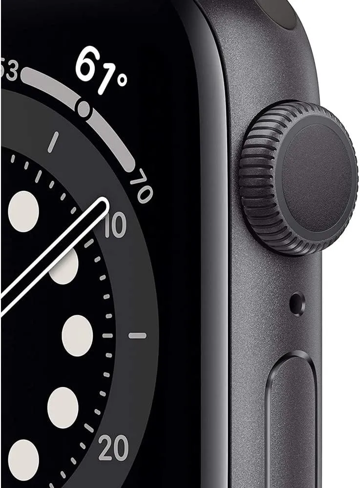 Apple Watch Series 6 (GPS   Cellular, 40mm) - Space Gray Aluminum Case with Black Sport Band (Renewed)