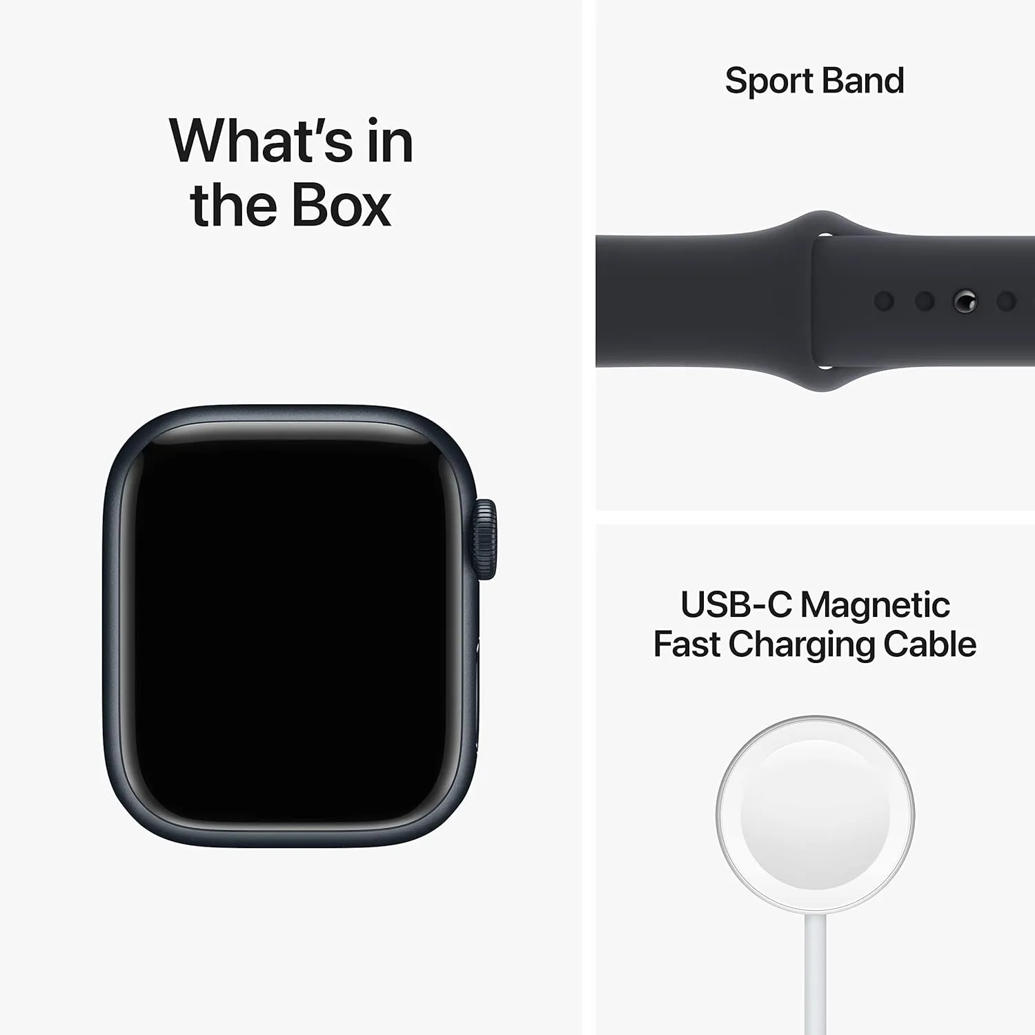 Apple Watch Series 8 (GPS   Cellular, 41MM) - Midnight Aluminum Case with Midnight M/L Sport Band (Renewed Premium)