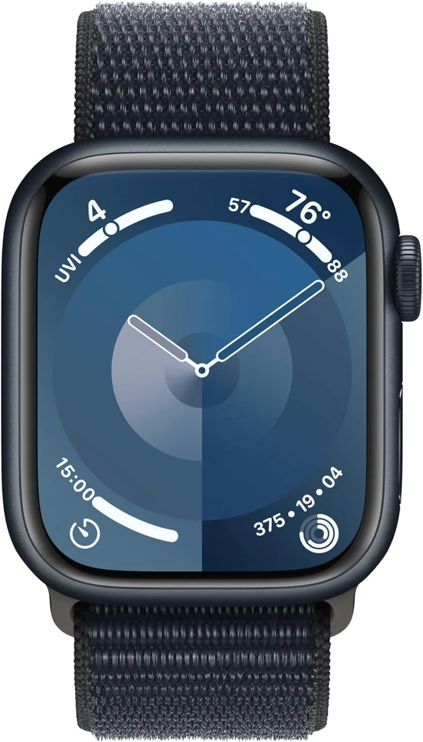 Apple Watch Series 9 [GPS, 41mm] - Midnight Aluminum Case with Midnight Sport Loop, One Size (Renewed Premium)