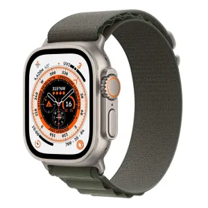 Apple Watch Ultra 49mm Titanium Case GPS   Cellular with Green Alpine Loop - Refurbished (Grade-A)