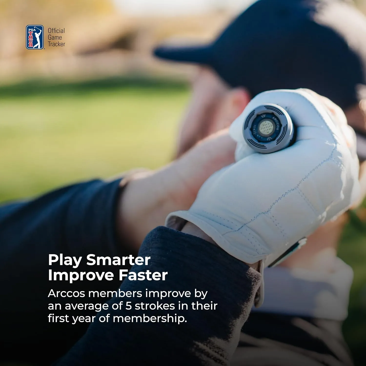Arccos Golf Pride MCC & Tour Velvet Smart Grips: Golf's #1 Game Tracking Platform, Automatic Shot Tracking, A.I. Powered GPS Rangefinder, Strokes Gained Analytics & Smart Club Distances