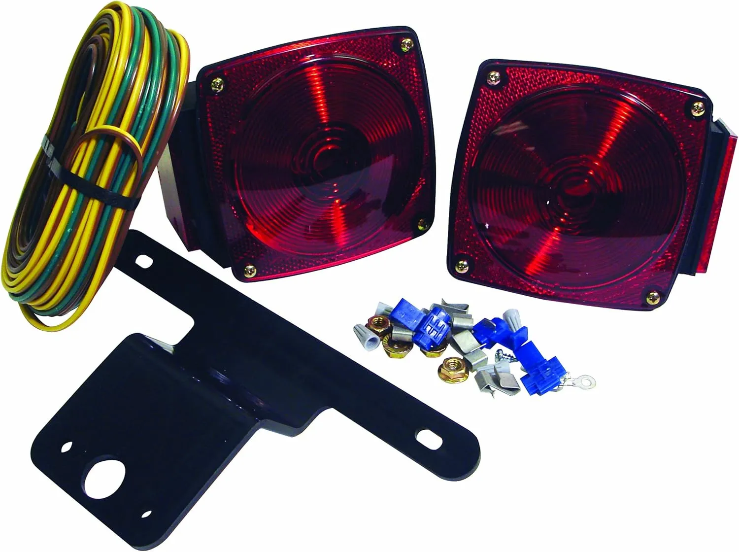 attwood 14060-7 Submersible Multi-Function LED Trailer Light Kit,Silver, One Size