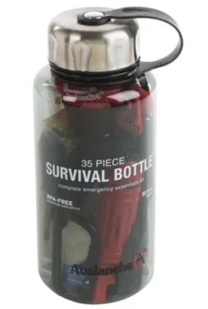 Avalanche Outdoor Camping Survival Kit Bottle