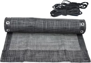Azatemgo Zero Gravity Chair Replacement Fabric with Bungee Cord Kit (Gris, 21" W x 63“H)