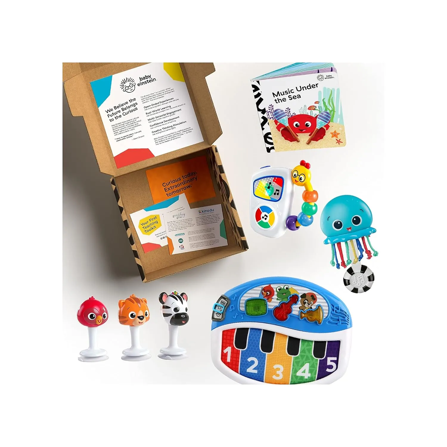 Baby Einstein Baby's First Music Teacher Developmental Toys Kit and Gift Set, Newborn and up
