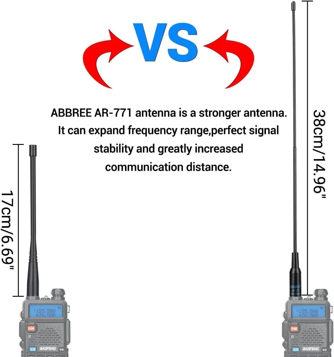 Baofeng UV-5R Ham Radio Long Range UV5R Handheld Dual Band Rechargeable Two Way Radio Walkie Talkies for Adults with Earpiece Full Kit for Camping Survival Gear,2Pack