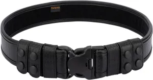 Basketweave Duty Belts Police Law Enforcement Sheriff Security 2" Outer Belt Loop Liner Tri-Release Buckle 4 Keepers