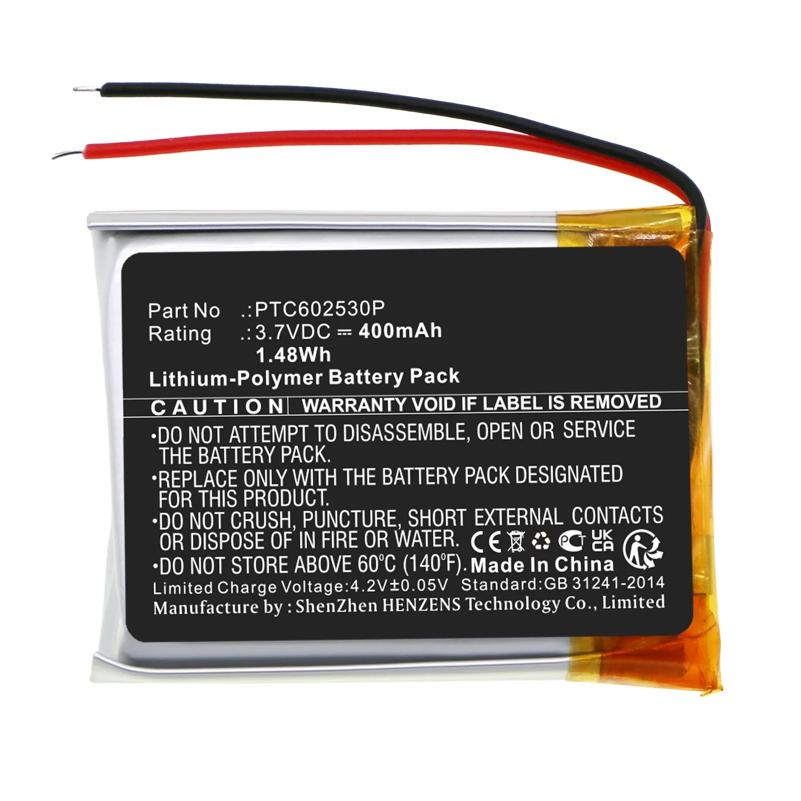 Batteries N Accessories BNA-WB-P17989 Smartwatch Battery - Li-Pol, 3.7V, 400mAh, Ultra High Capacity - Replacement for Suunto PTC602530P Battery