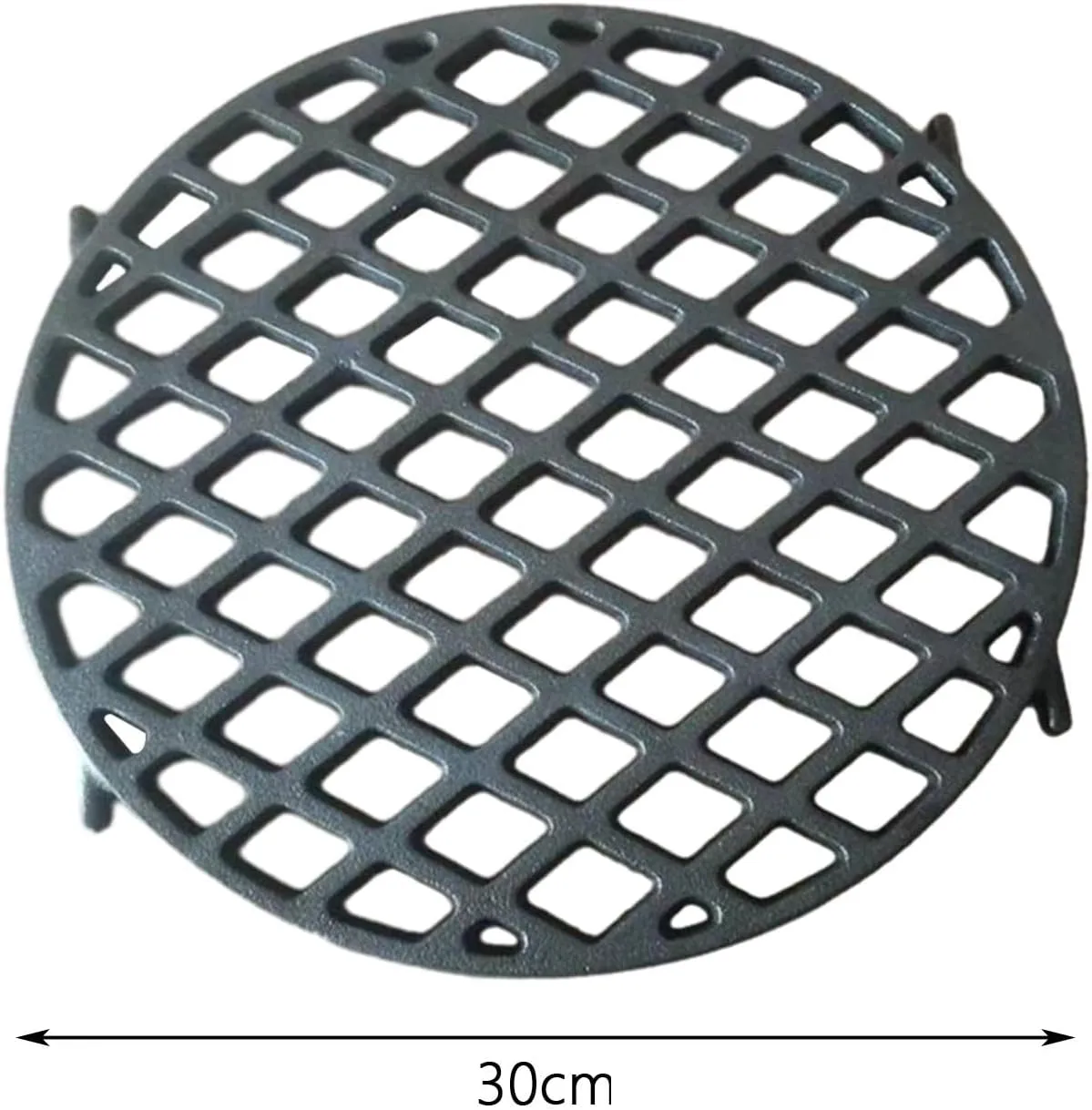 BBQ Stand Grill Pan Stand Cooking Multipurpose Baking Cast Iron Grilling Grate Grilling Roasting Net Stand for Home, Picnic Party Camping, with legs/918 (Color : with Legs)