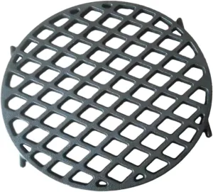 BBQ Stand Grill Pan Stand Cooking Multipurpose Baking Cast Iron Grilling Grate Grilling Roasting Net Stand for Home, Picnic Party Camping, with legs/918 (Color : with Legs)