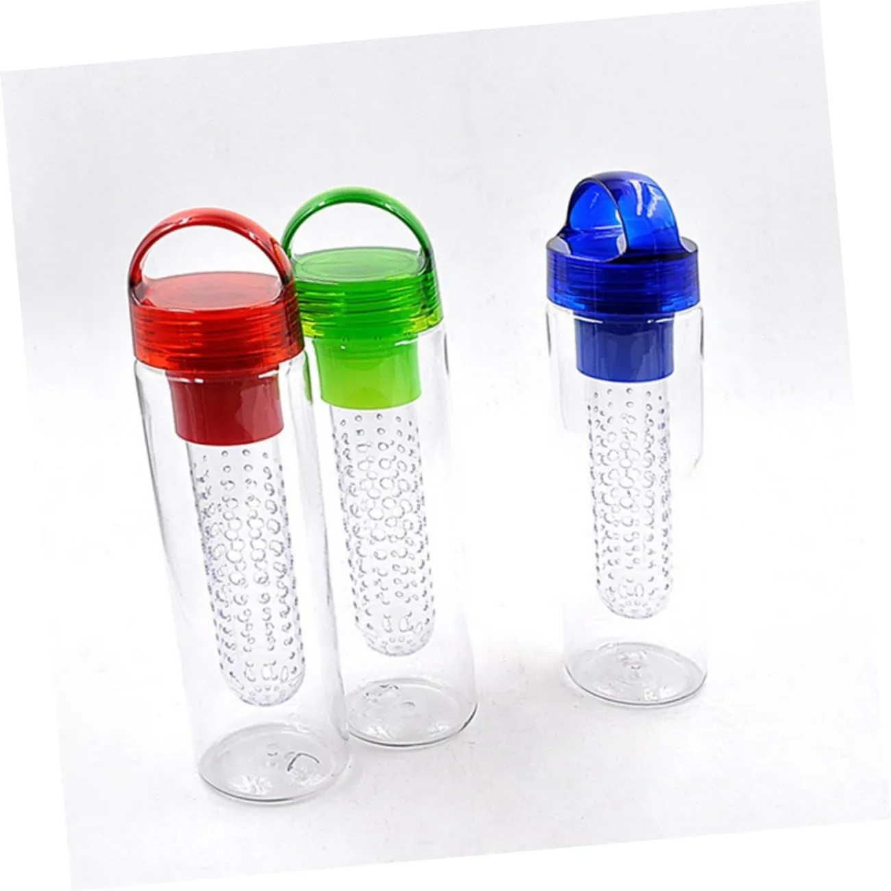 BESPORTBLE 750ml Sports Reusable Insulated Straw Water Bottle Fruit Basket Leakproof Cup for Travel