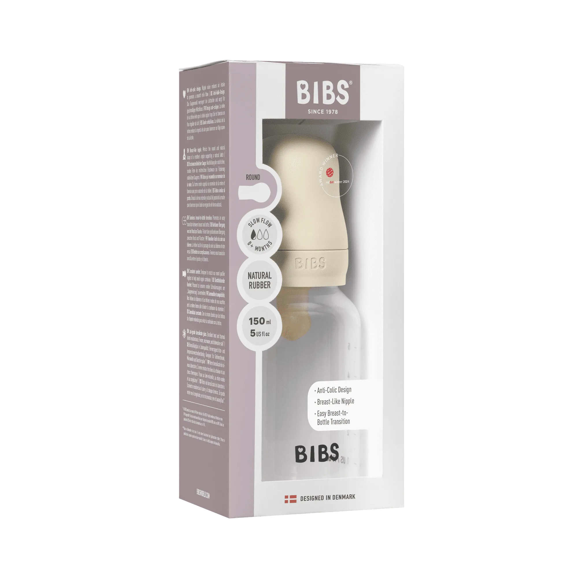 BIBS Baby Bottle Complete Set Latex 150ml - Assorted