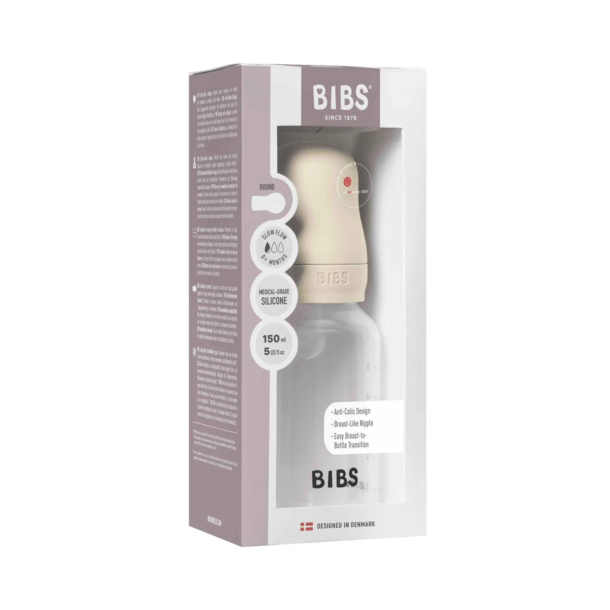 BIBS Baby Bottle Complete Set Silicone 150ml - Assorted