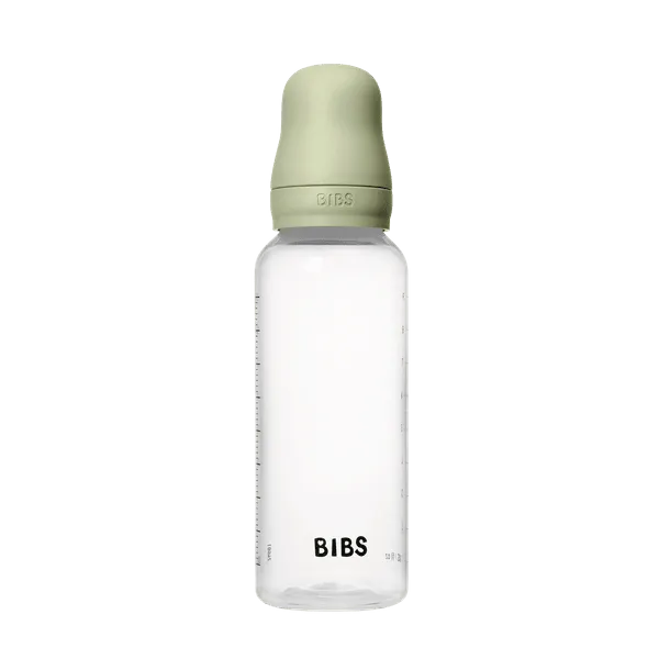 BIBS BPA-Free PP Baby Bottle Round Silicone 1 pack 270 ml Medium Flow Sage (Min. of 2 PK , multiples of 2 PK)