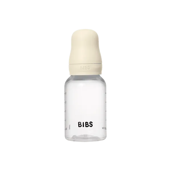BIBS Grow and Flow BPA-Free PP Baby Bottle Round Silicone Set 150 ml / 270ml Ivory (Min. of 2 PK , multiples of 2 PK)