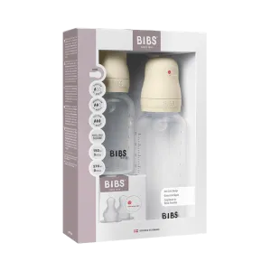 BIBS Grow and Flow BPA-Free PP Baby Bottle Round Silicone Set 150 ml / 270ml Ivory (Min. of 2 PK , multiples of 2 PK)