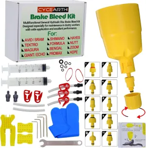 Bicycle Hydraulic Disc Brake Oil Bleed Kit for All Brakes Shimano,SRAM,AVID,TEKTRO,MAGURA,Hayes,Bike Brake Repair Tool