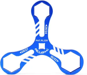 Bike Fork Topcap Top Cap Socket Wrench Tool Kit Compatible for Fox, etc. with Cap Sizes of 24/26 / 27/28 / 30 / 32mm