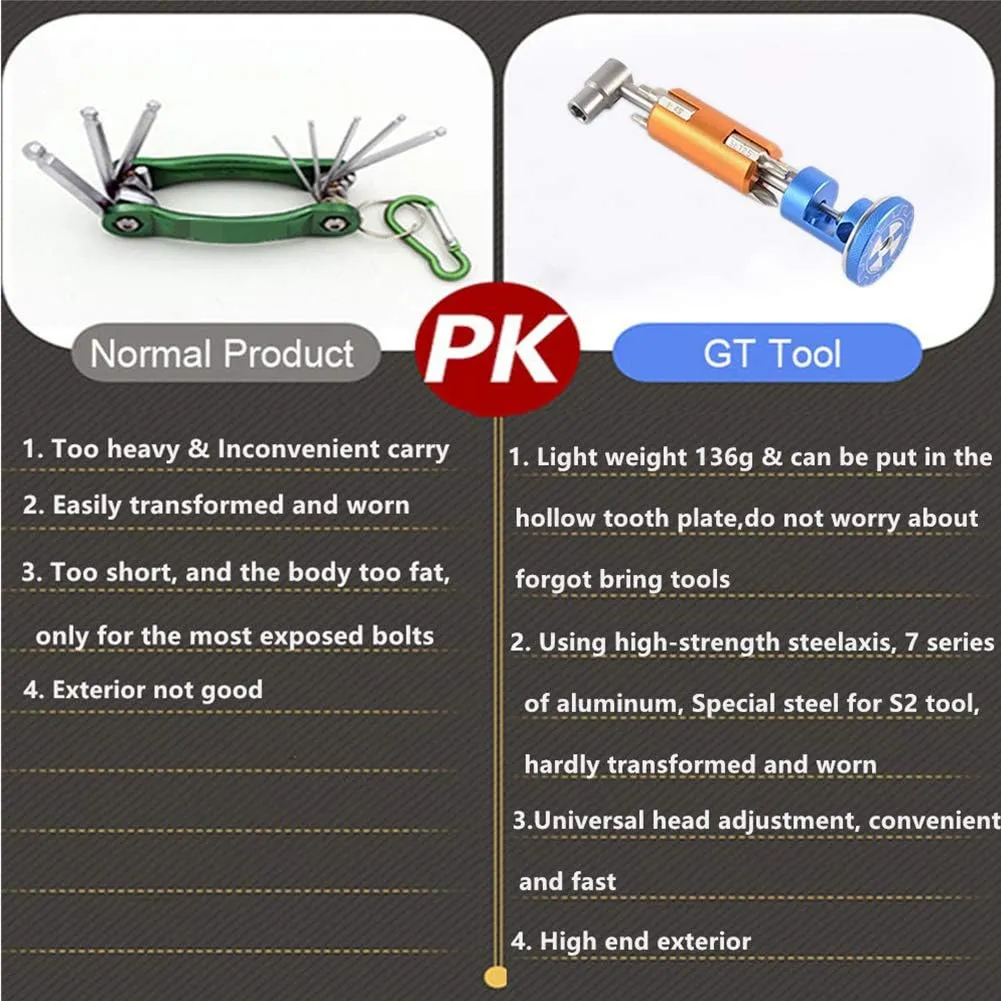 Bike Multitool Kit Invisible Road And Mountain Bike Multifunction Tool