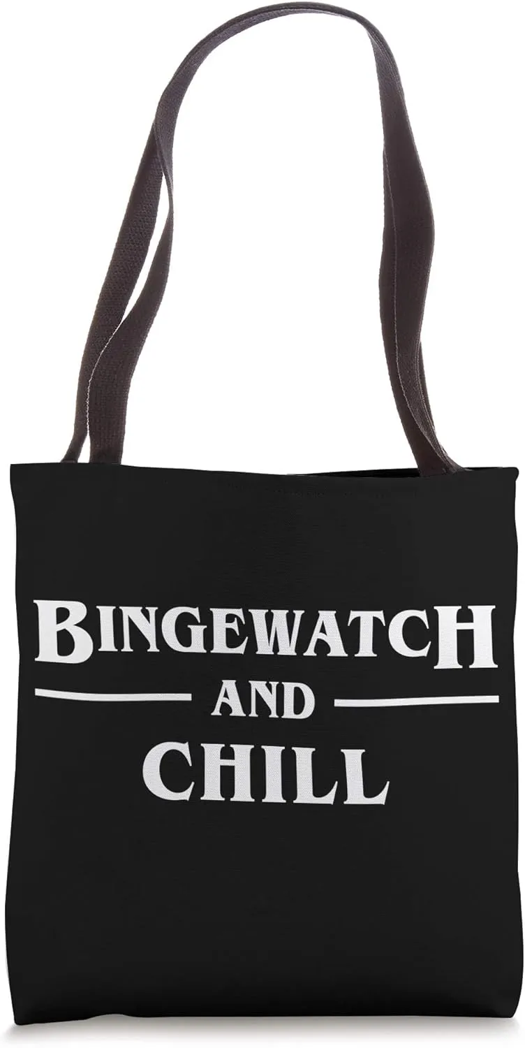 Binge Watch And Chill Binge-watching Series Movies Couch Kit Tote Bag