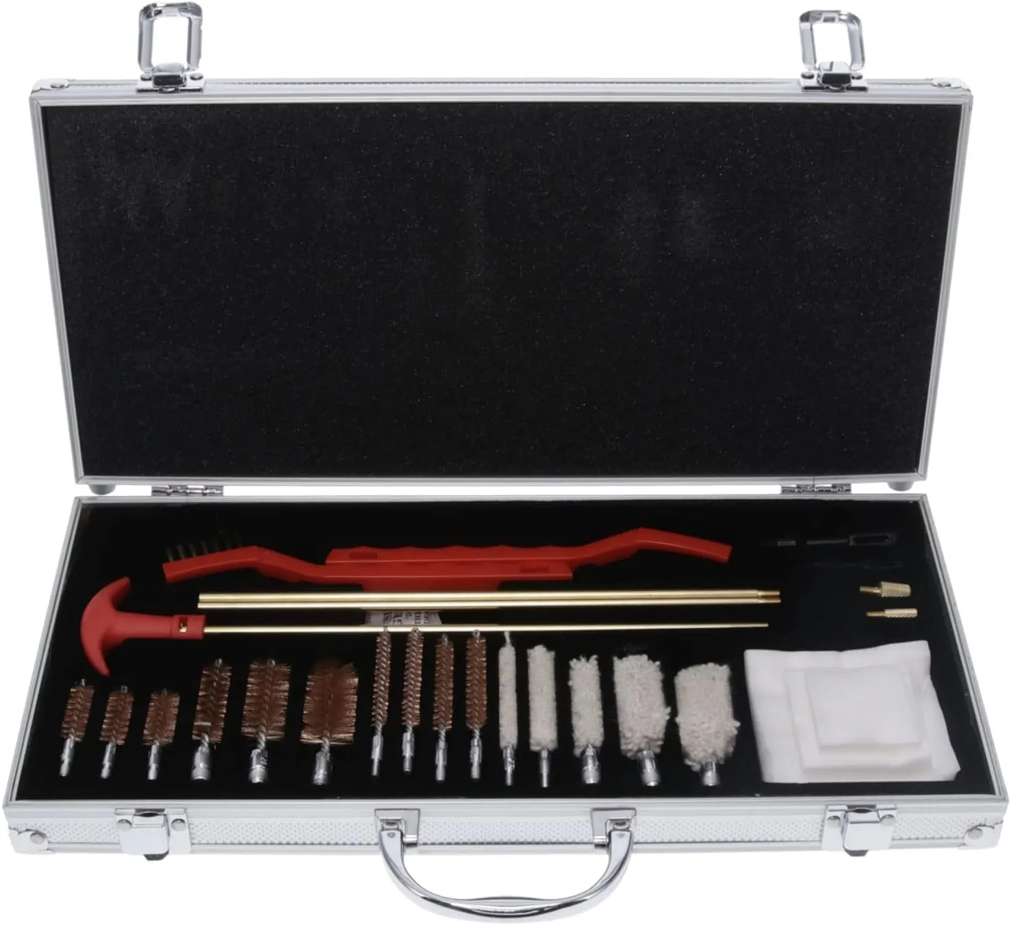 BIRCHWOOD CASEY Premium Gun Cleaning Kit | Durable Versatile Gun Maintenance Cleaning Tools Set | Brushes, Mops, Patches, Rods, Adapters & Case Included