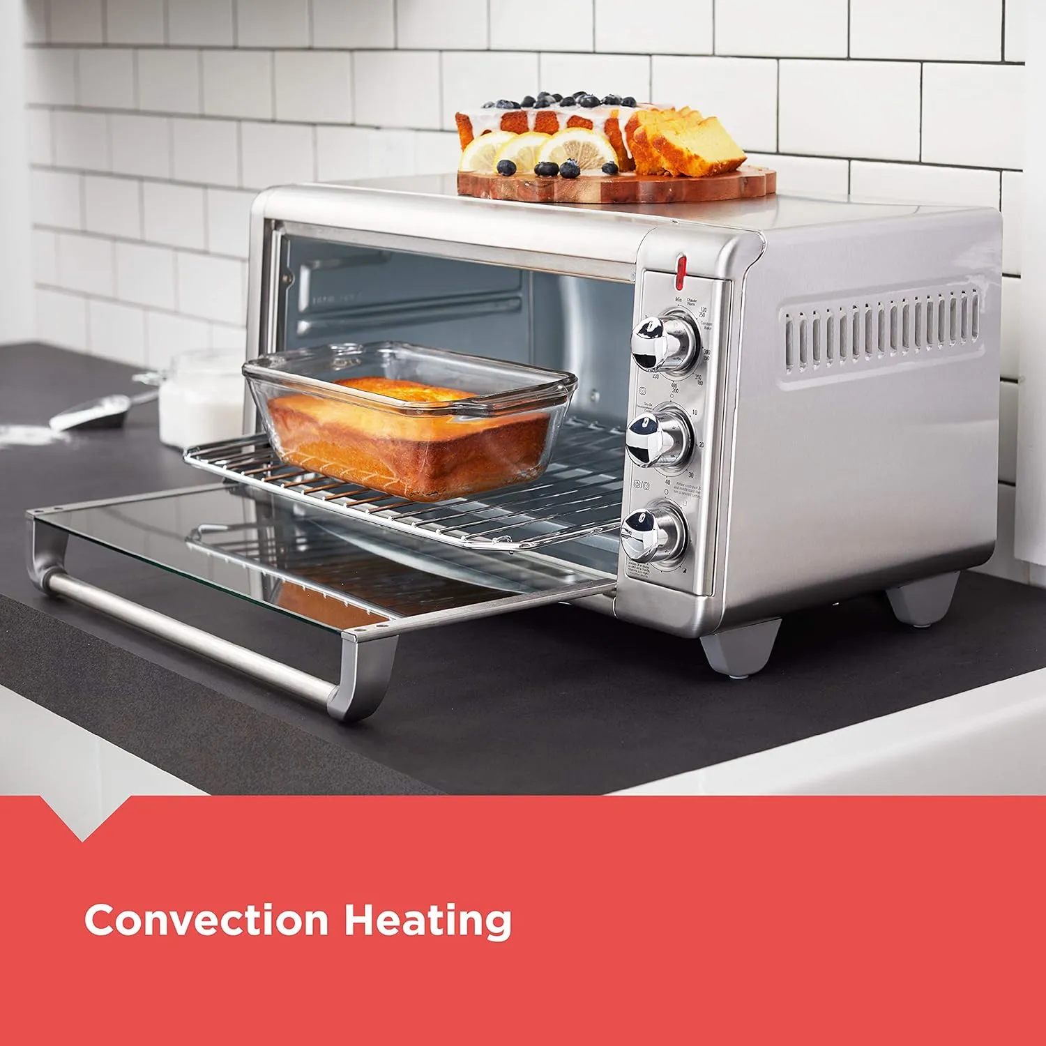 BLACK DECKER Crisp 'N Bake Air Fry Countertop Convection Toaster Oven, XL Capacity, 8-Slice, 5-in-1, Fits 9” x 13” pan,12” Pizza, 60-Min Timer, Bake, Broil, Air Fry, Toast, Keep Warm, Stainless Steel