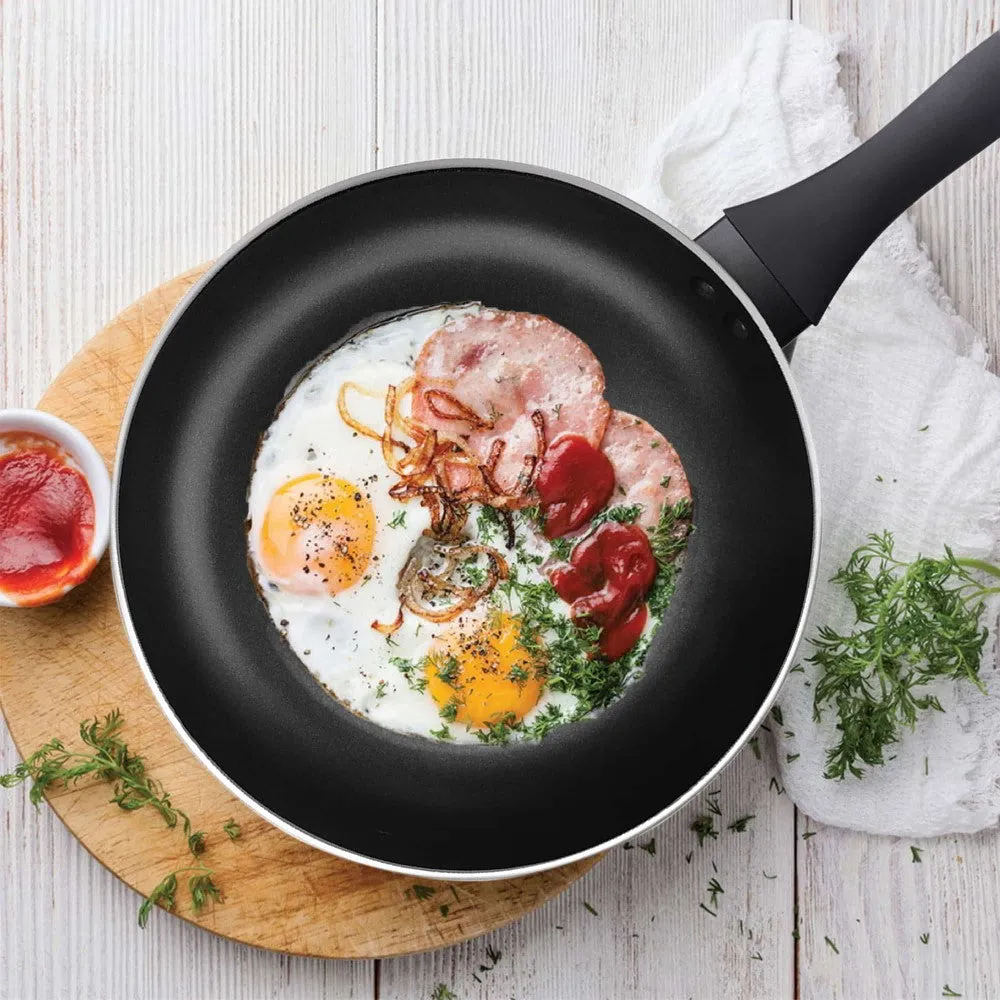 Black Pearl Induction Fry Pan With Lid (Milton Procook)
