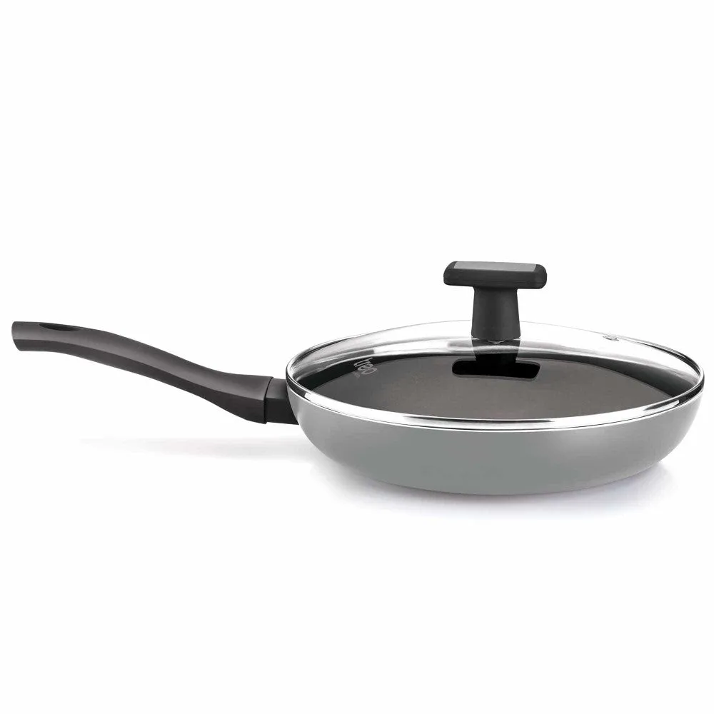 Black Pearl Induction Fry Pan With Lid (Milton Procook)