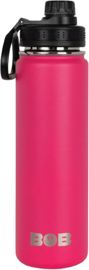 BOB THE COOLER CO - 26oz The Big Swig Double Wall Vacuum Insulated Water Bottle with Spout Lid, Made of Stainless Steel, Leak Proof, Great for Sports, Travel, & More (Vice Red)
