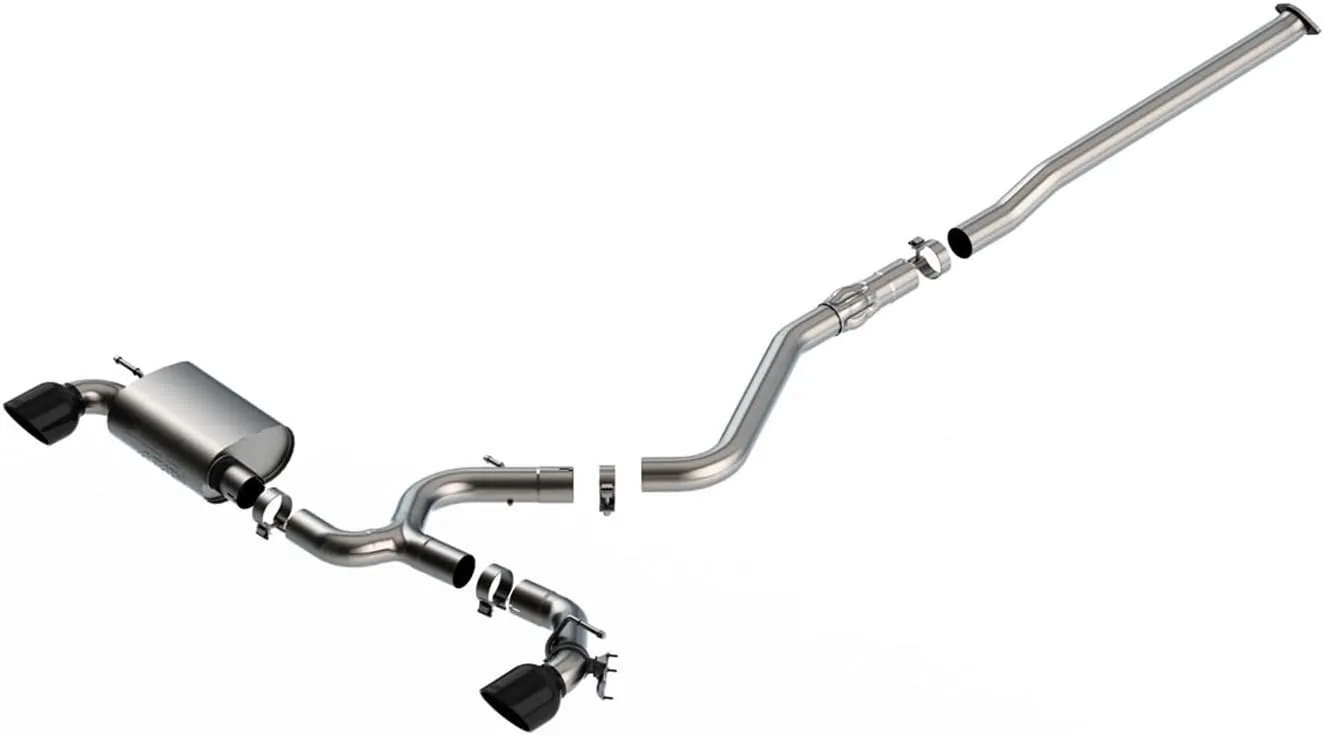 Borla 140926BC - ATAK™ 304 SS Cat-Back Exhaust System with Split Rear Exit