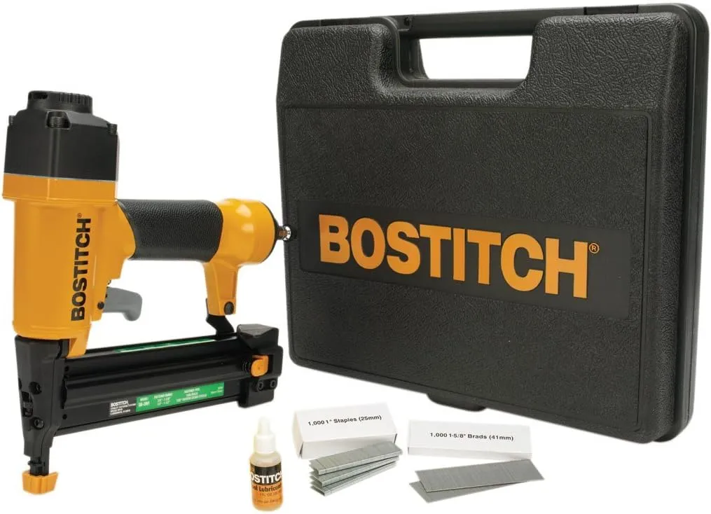 BOSTITCH Brad Nailer 18 Gauge/Narrow Crown Stapler, 2-in-1 (SB-2IN1)