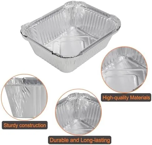 BQMAX Grill Drip Pan for Nexgrill 720-0830X 720-0830H 720-0925P 720-0896 720-0888S Cuisinart CGG-7400, Grease Pan with 15-Pack Aluminum Drip Liner for Nexgrill Grease Tray Replacement 720-0830X