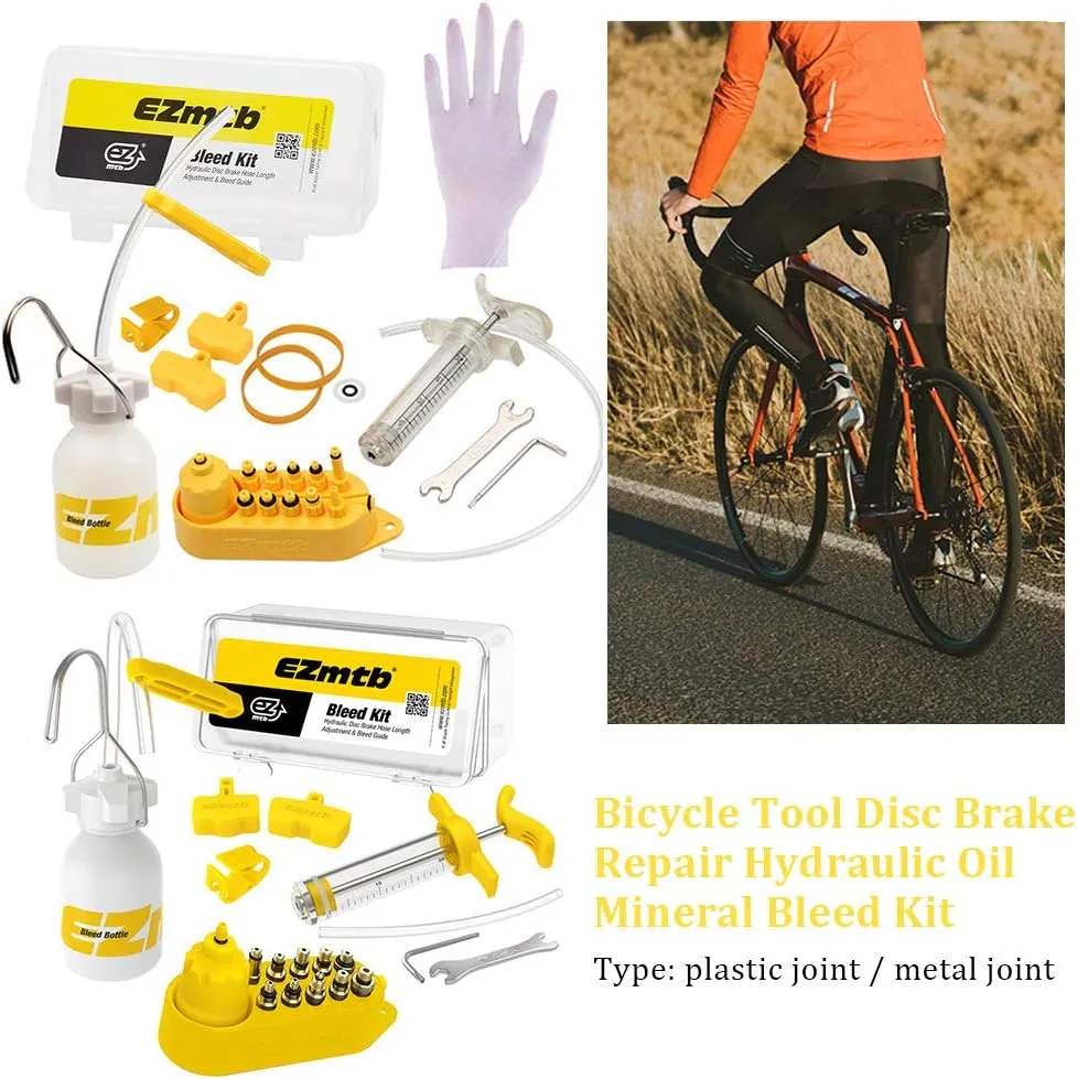 Brake Bleed Kit, Bicycle Bleeder Hydraulic Disc Brake Bleed Kit Tool for Shimano, for MAGURA, for TEKTRO, for SRAM Series Bike Brake Repair Tools