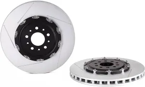 Brake Rotor - Front Brake Rotor Disc Brake Rotor Front Disc Brake Rotor Kit 1PC Compatible with Aston Martin V8 Vantage 2012 2013 2014 2015 2016 2011 Replaces BG331125AA