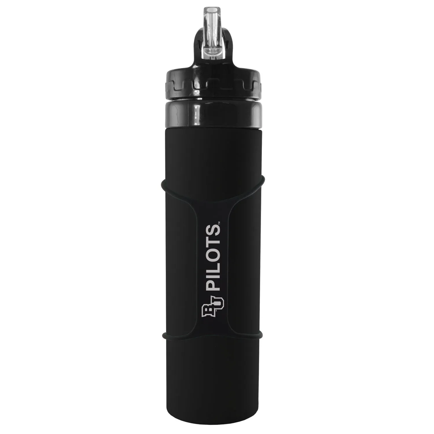 BU Pilots Silicone Collapsible Water Bottle