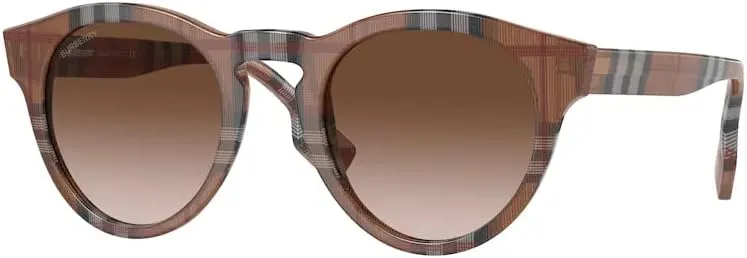 BURBERRY Reid BE4359 Round Sunglasses for Men   BUNDLE With Designer iWear Eyewear Kit
