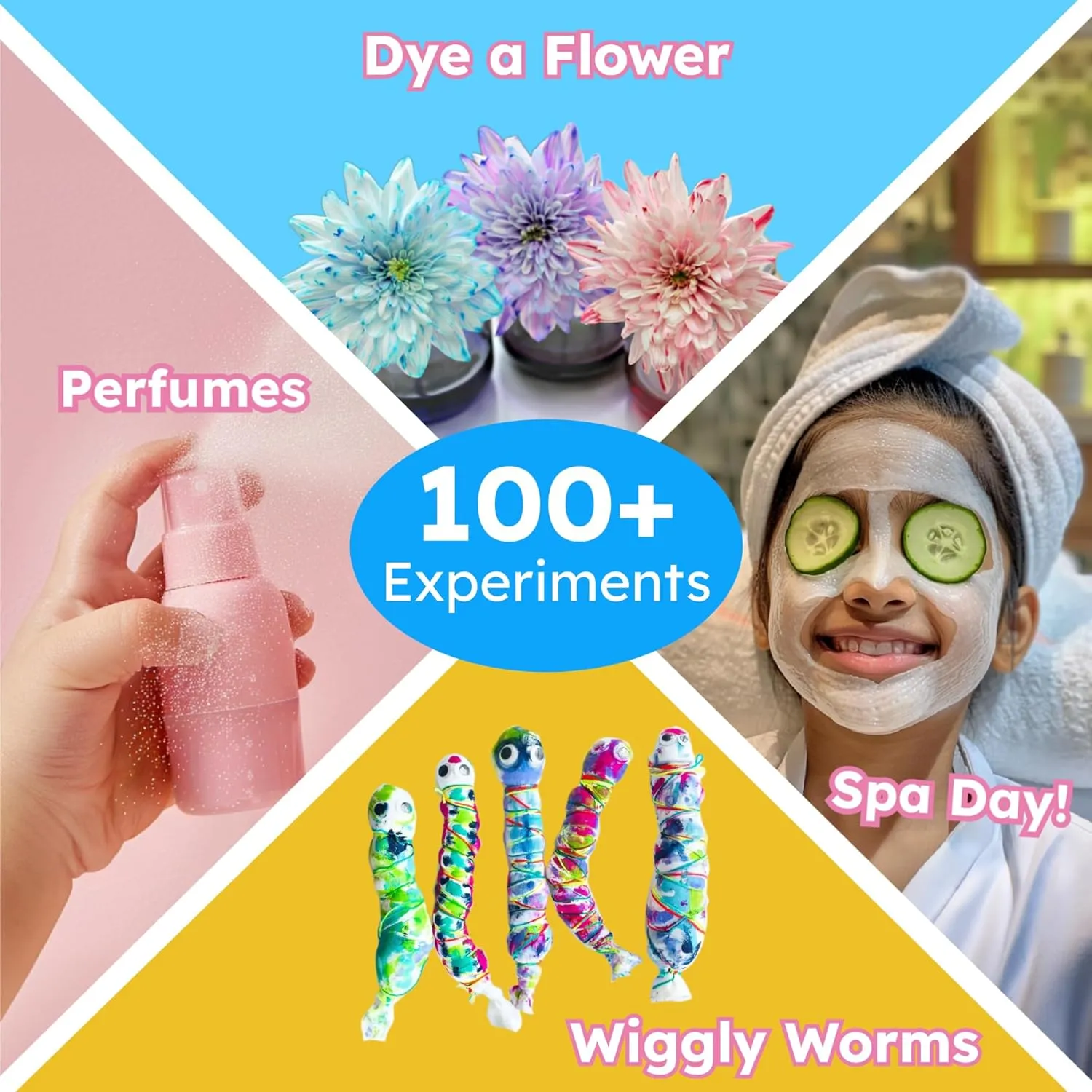 Butterfly EduFields 100  Girls Science Kit for Kids Ages 4 5 6 7 8 | Girls in STEM & Science Experiments | Educational Gift Ideas for 4 5 6 7 8 Year Old Girl | STEM Projects, Fun Learning