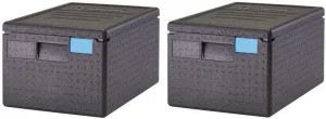 Cambro, Black EPP180SW110 Cam GoBox Top-Loader Food Pan Carrier, (Pack of 2)