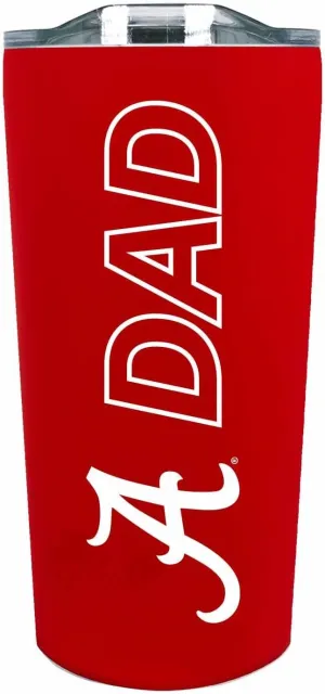 Campus Colors NCAA Stainless Steel Travel Tumbler for Dad - 18 oz - Double Walled Insulated Drinkware (Alabama Crimson Tide - Crimson)