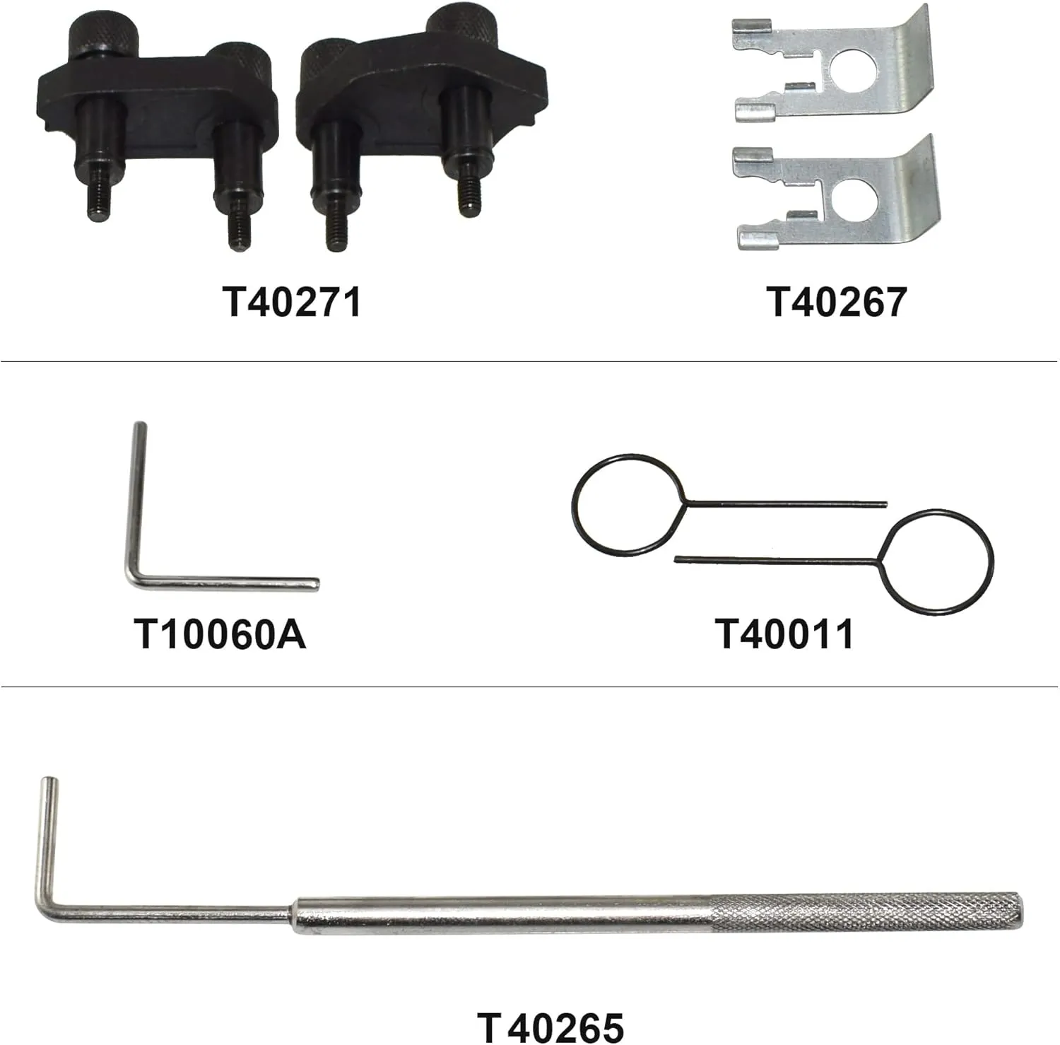Camshaft Crankshaft Engine Timing Tool Kit Compatible with Audi VW VAG 2006-2018 EA888 1.8 2.0 TSI TFSI T10355 T10060A T10352 T10368 T40011 T40196 T40267, Upgrades Version with Case & Gloves