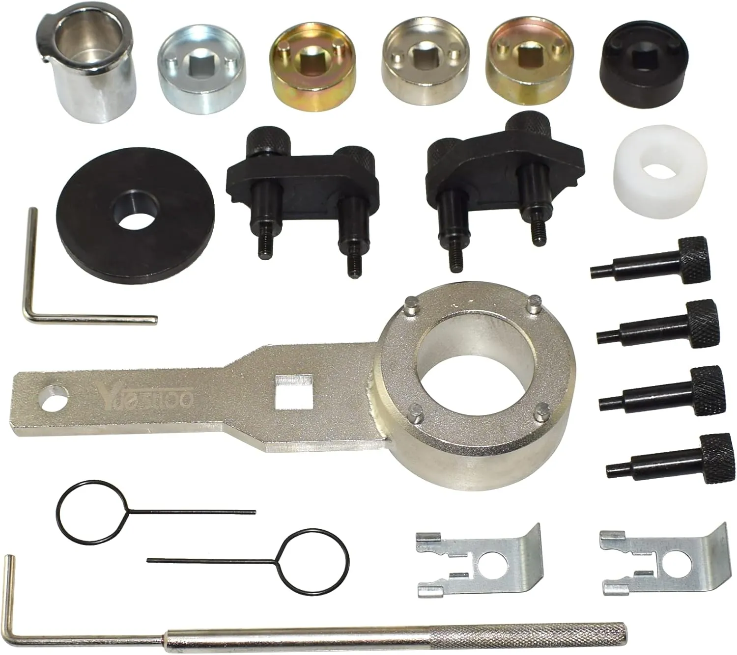 Camshaft Crankshaft Engine Timing Tool Kit Compatible with Audi VW VAG 2006-2018 EA888 1.8 2.0 TSI TFSI T10355 T10060A T10352 T10368 T40011 T40196 T40267, Upgrades Version with Case & Gloves