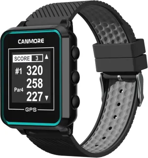 CANMORE TW356 Golf GPS Wearable Device for Men and Women, Free 41,000  Preloaded Courses Update Worldwide, High Contrast LCD Display, Upgrade IC Chip, Lightweight Essential Accessory for Golfer, Black