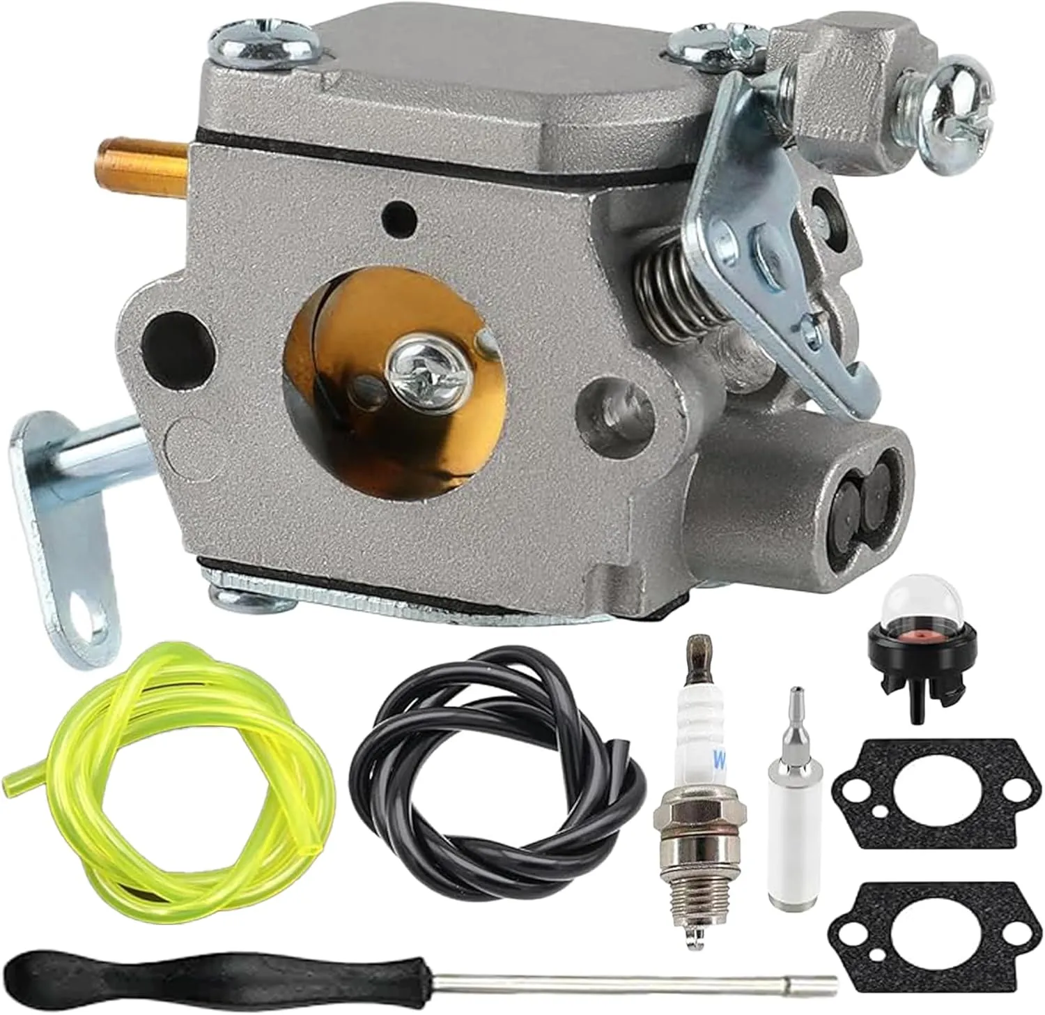 Carburetor Cab Tool Kit for Homelite 33cc WT673 WT-673 Carb Homelite Chainsaw and Homelite 33cc UT10901A S/N AG2251369
