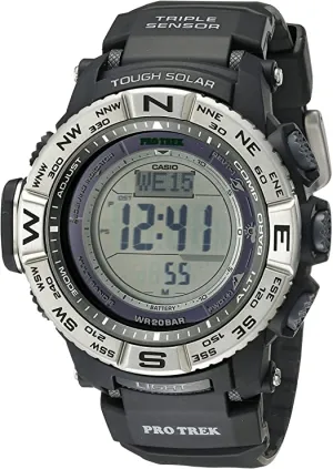 Casio Men's PRO TREK Quartz Watch with Resin Strap, Black, 26 (Model: PRW-3500-1CR)