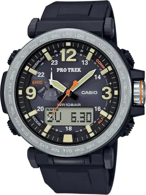 Casio PRG600 Series | Pro Trek | 100M WR | 1/100 SEC Stop Watch | Compass/Alt/Baro-Thermo | Tough Solar Power/Atomic Timekeeping | 1-100 SEC Stopwatch | Countdown Timer | World Time