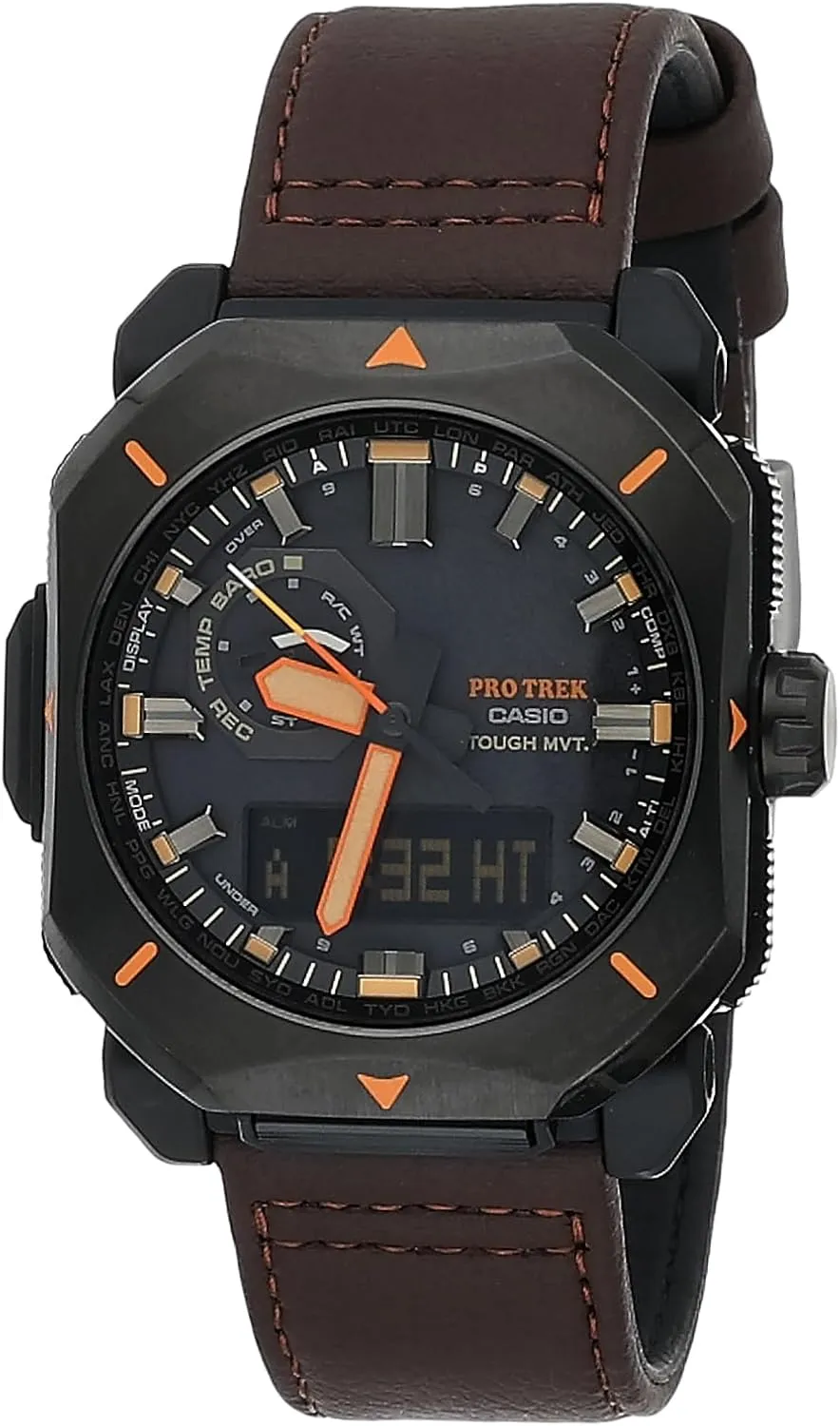 Casio PRW6900BF Series | Pro Trek | 100M WR | 1/100 SEC Stop Watch | Compass/Alt/Baro-Thermo | Tough Solar Power/Atomic Timekeeping | 1-100 SEC Stopwatch | Countdown Timer | World Time