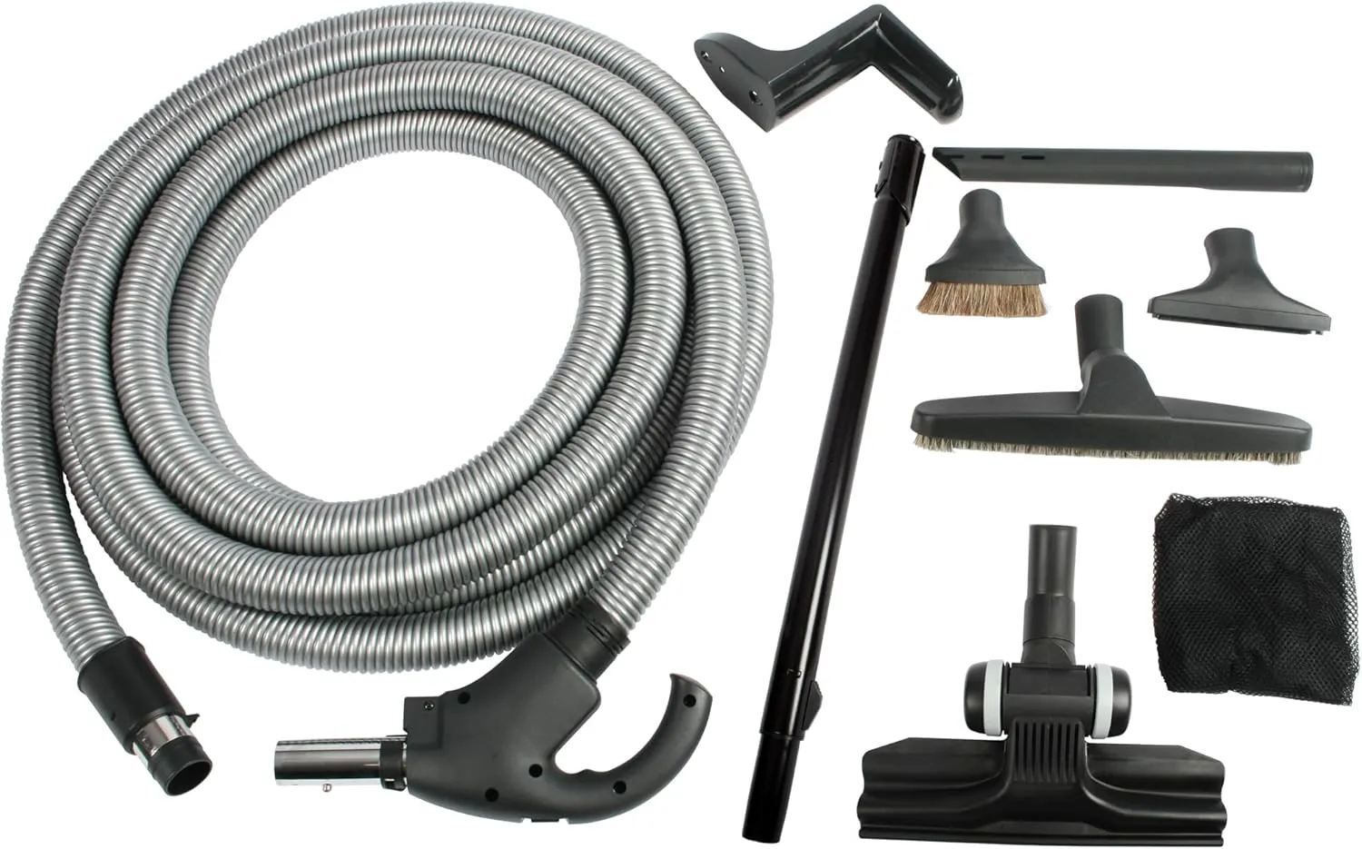 Cen-Tec Systems 92718A Central Vacuum Kit with Switch Control, 30 Ft. Hose, Silver